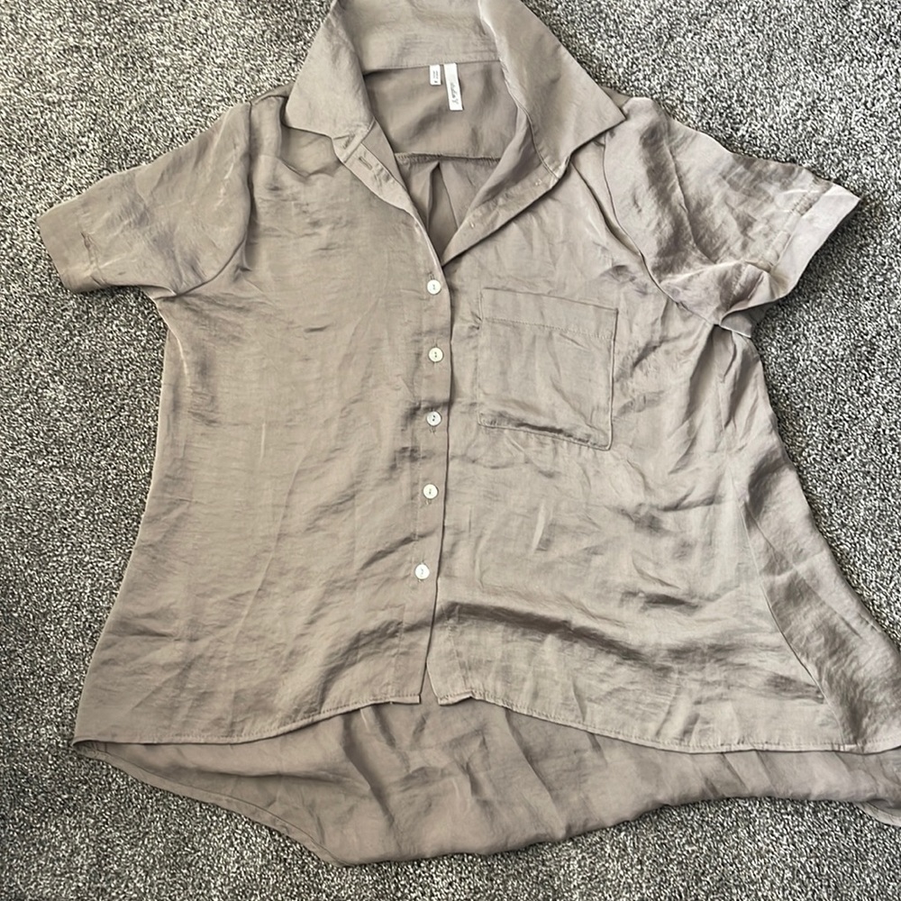 Silky button down